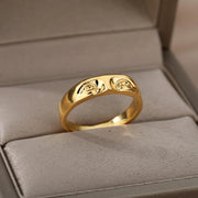 3pcs/set Vintage Gothic Portrait  Rings For Women 2022 Trend Stainless Steel Ring Wedding Couple Aesthetic Jewelry Anillos