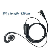 Baofeng Walkie Talkie Headset Mic K-Plug Wired Two Way Ham Radio Earphone EarHook Headphone For BF888S UV5R Walkie Talkie