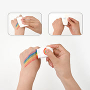 2Pcs/3Pcs Rainbow Crayon Paint Rainbow Birthday Party Colourful Theme Party Accessories Party Family Costume Gift Pocket Size