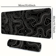 1PC Large Mouse Pad, Office Gaming Table Mat, Non-slip Rubber Base Washable Mouse Pad For Work, Gaming And Office