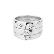 3pcs/set Vintage Gothic Portrait  Rings For Women 2022 Trend Stainless Steel Ring Wedding Couple Aesthetic Jewelry Anillos