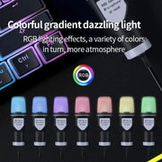 Portable USB Microphone RGB Microfone Condensador Wire Gaming Mic for Podcast Recording Studio Streaming Laptop Desktop