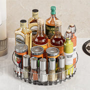 360 Rotating Seasoning Storage Tray Multifunction Pantry Cabinet Turntable For Cosmetics Bathroom Storage Box Kitchen Organizer