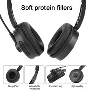 Bluetooth 5.0 Headset Wireless Truck Driver Headphones Hands-Free Call Headsets With Noise Cancelling Mic For Call Center Office