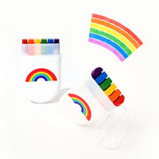 2Pcs/3Pcs Rainbow Crayon Paint Rainbow Birthday Party Colourful Theme Party Accessories Party Family Costume Gift Pocket Size