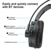 Bluetooth 5.0 Headset Wireless Truck Driver Headphones Hands-Free Call Headsets With Noise Cancelling Mic For Call Center Office