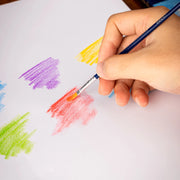 Deli 12/24 Colors Colored Pencil 3.8mm Round Barrel Soft Wood Colored Lead for Kids Drawing School Stationery