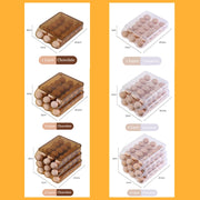 1/2/3 Layer Automatic Rolling Egg Storage Box Stackable Kitchen Refrigerator Crispy Egg Storage Box Drawer Style Super Great