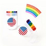 2Pcs/3Pcs Rainbow Crayon Paint Rainbow Birthday Party Colourful Theme Party Accessories Party Family Costume Gift Pocket Size