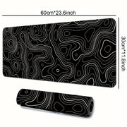 1PC Large Mouse Pad, Office Gaming Table Mat, Non-slip Rubber Base Washable Mouse Pad For Work, Gaming And Office