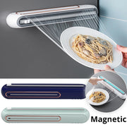 Magnetic Food Cling Film Dispenser Plastic Wrap Dispenser Cutter Aluminum Foil Slider Stretch Film Cutter Kitchen Accessories