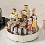 360 Rotating Seasoning Storage Tray Multifunction Pantry Cabinet Turntable For Cosmetics Bathroom Storage Box Kitchen Organizer