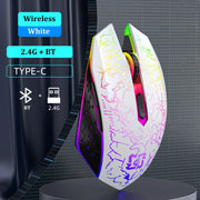 Bluetooth 5.2 Wireless Mouse RGB Gaming Mouse Silent Mouse Rechargeable Mouse 800-1200-1600 DPI Mouse Mice for PC Laptop Macbook