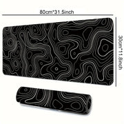 1PC Large Mouse Pad, Office Gaming Table Mat, Non-slip Rubber Base Washable Mouse Pad For Work, Gaming And Office