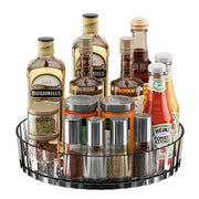 360 Rotating Seasoning Storage Tray Multifunction Pantry Cabinet Turntable For Cosmetics Bathroom Storage Box Kitchen Organizer