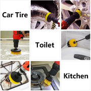 3pcs Electric Drill Brush Cleaner Scrubbing Brushes for Bathroom Surface Grout Tile Tub Shower Kitchen Auto Care Cleaning Tools
