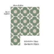 Removable Peel And Stick Waterproof Tile Kitchen Backsplash Sticker,Vintage Self Adhesive Wall Tile Decal for Bathroom & Kitchen