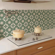 Removable Peel And Stick Waterproof Tile Kitchen Backsplash Sticker,Vintage Self Adhesive Wall Tile Decal for Bathroom & Kitchen